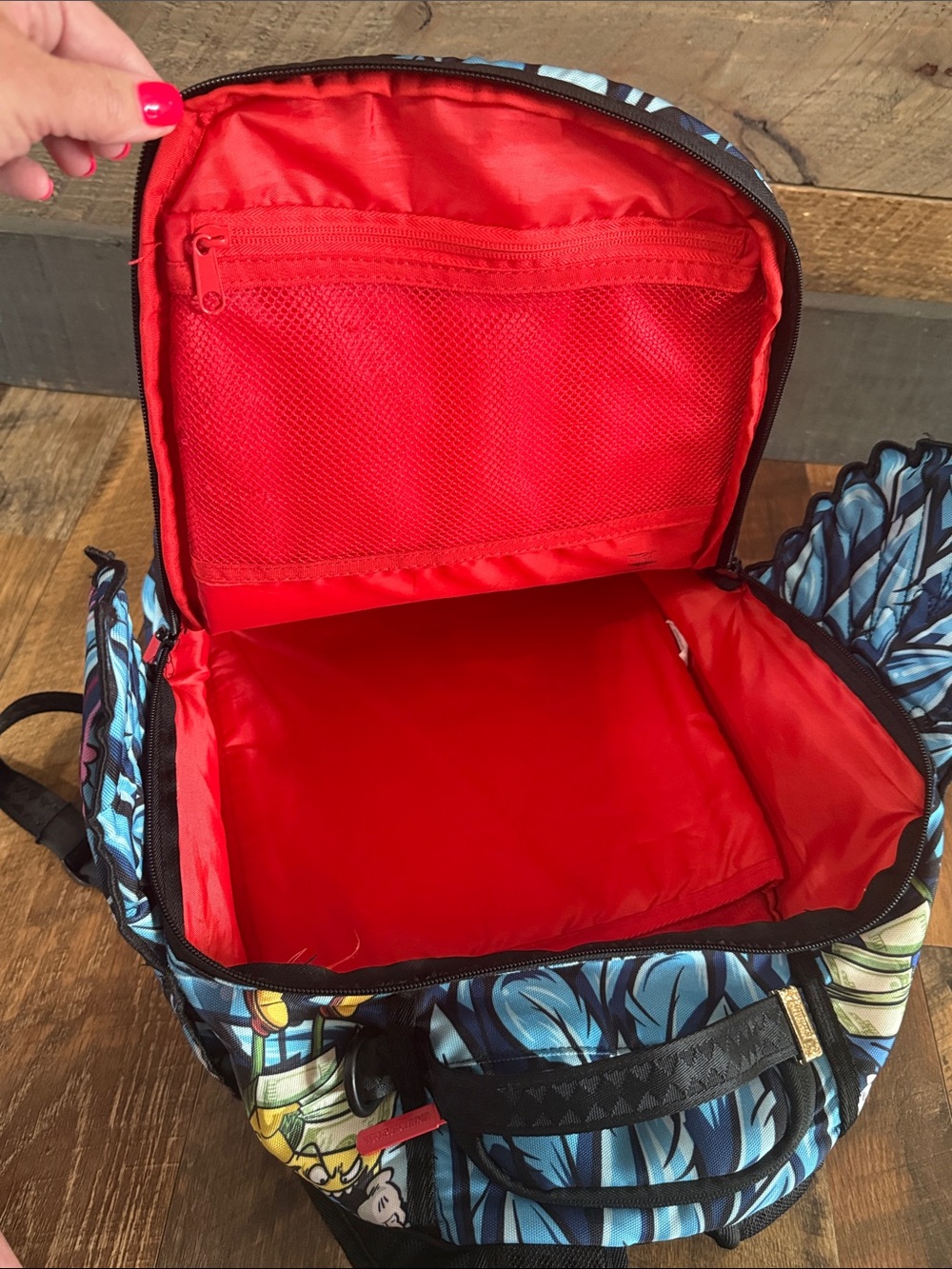 Sprayground Money Trees Shark Wings Limited Edition Backpack - Picture 8 of 12